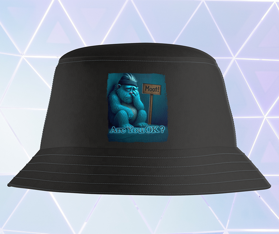 Are You OK? Moot Bucket Hat - Black