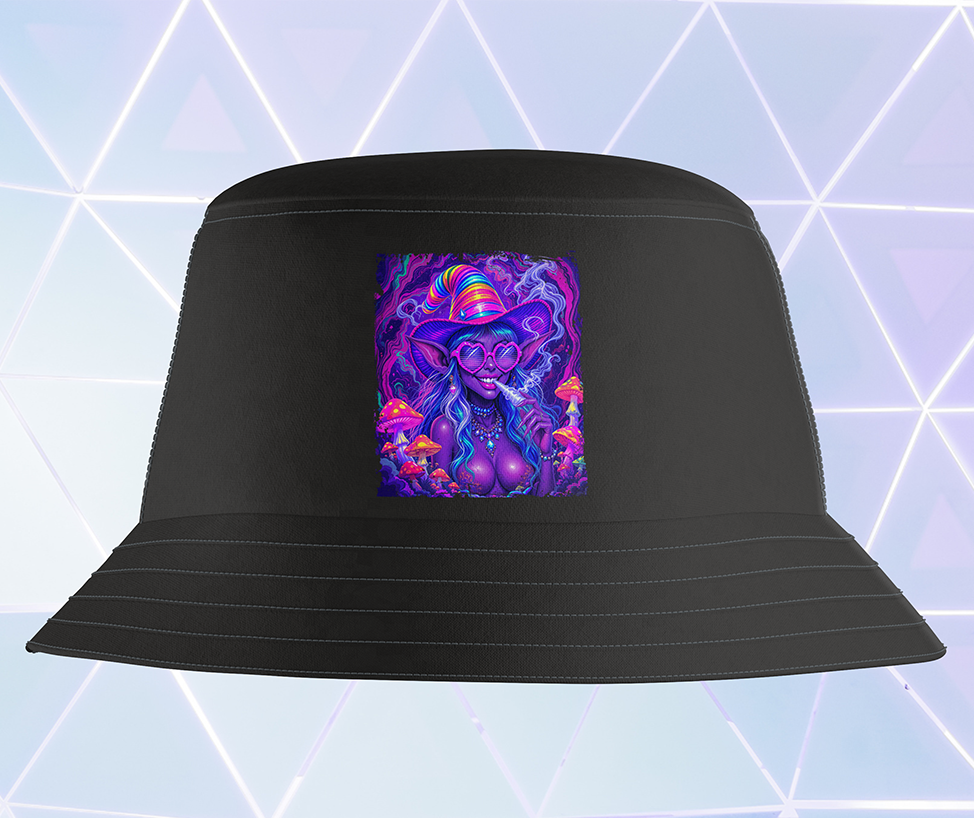 Festival Witch Bucket Hat - Black