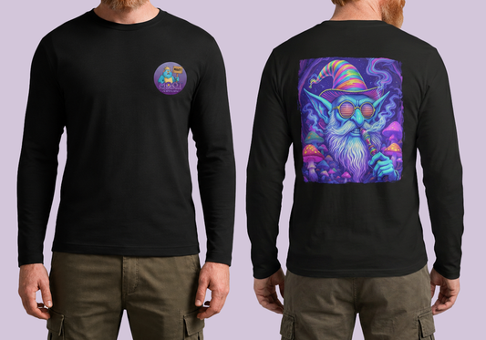 Festival Wizard Long Sleeve Black T-Shirt
