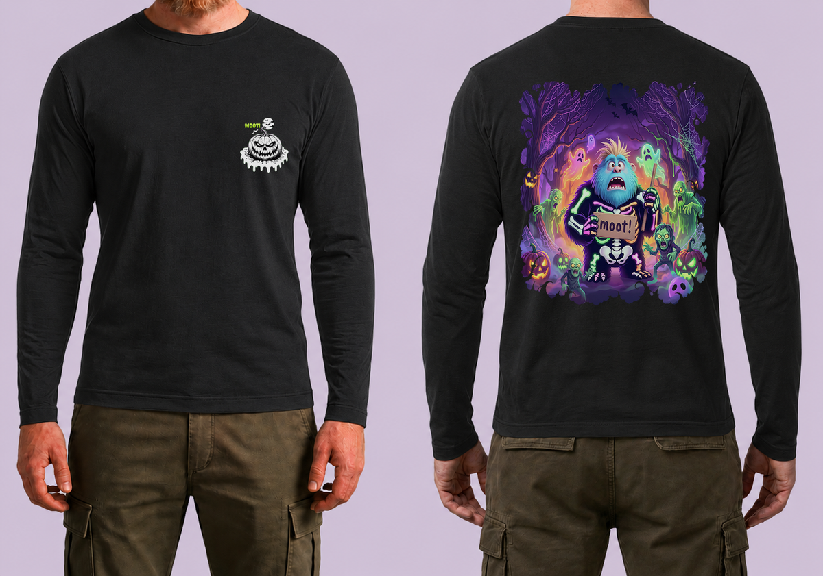 Halloween Moot Long Sleeve Black T-Shirt