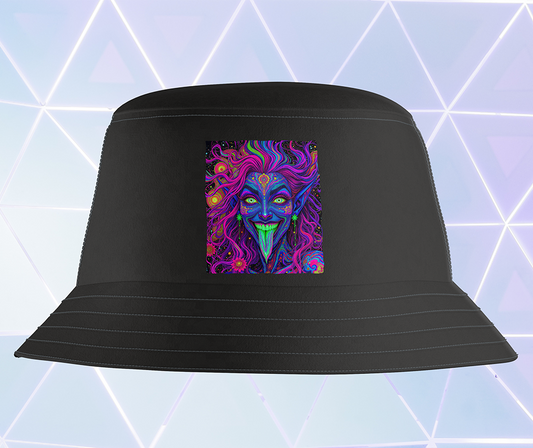 Festival Queen Bucket Hat - Black