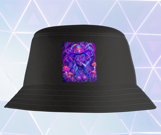 Festival Witch Bucket Hat - Black