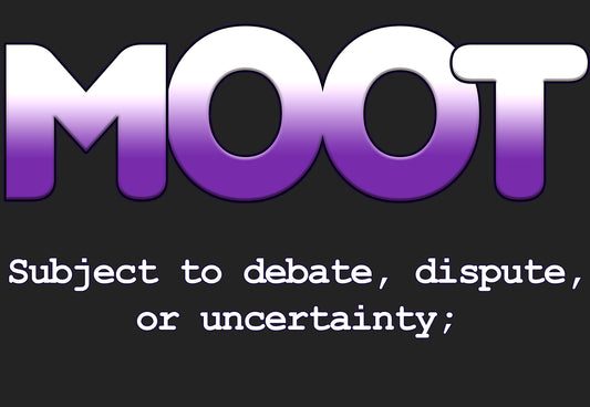 Moot Meaning Logo Long Sleeve Black T-Shirt