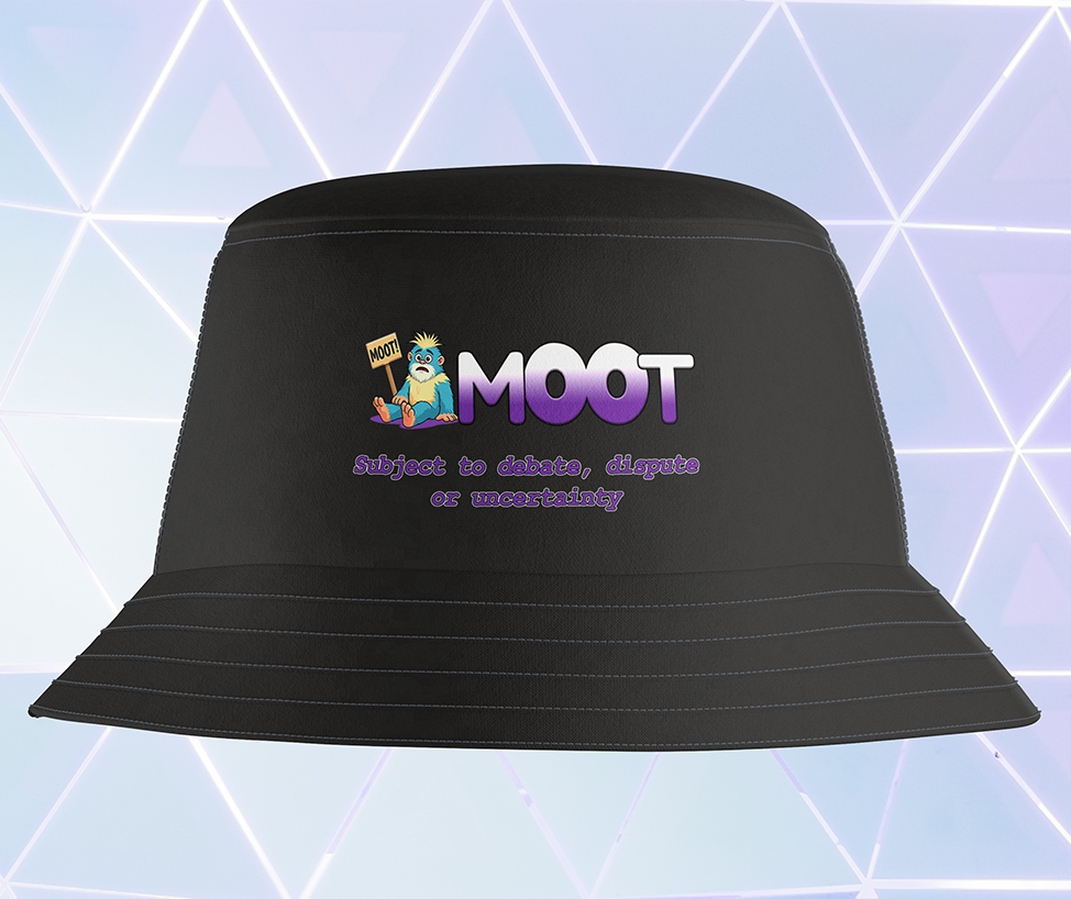 MOOT Meaning Bucket Hat - Black