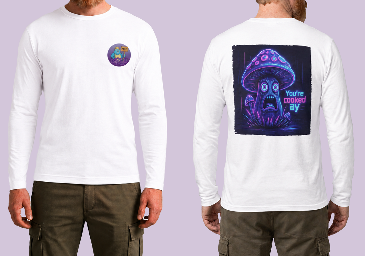 You're Cooked Ay Long Sleeve Black T-Shirt