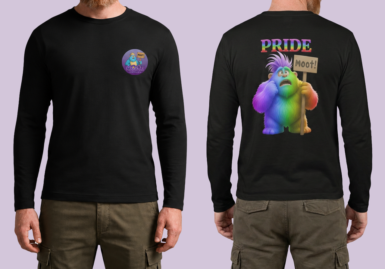 Pride Moot Long Sleeve Black T-Shirt