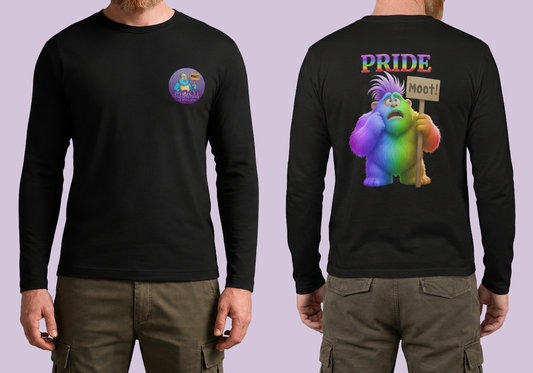 Pride Moot Long Sleeve Black T-Shirt