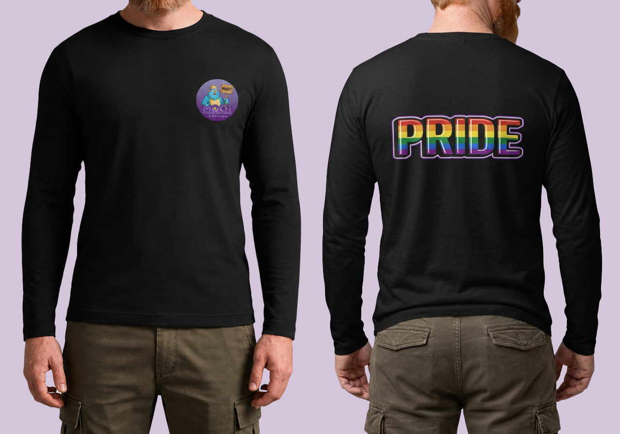 Pride Statement Moot Long Sleeve Black T-Shirt