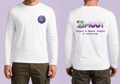 Moot Meaning Logo Long Sleeve Black T-Shirt