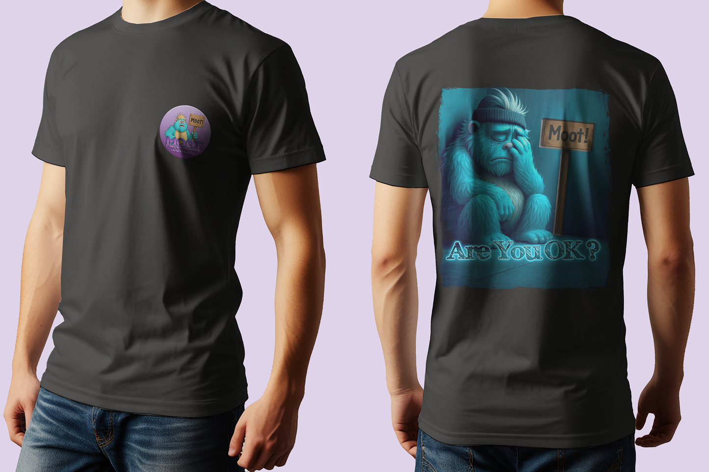 Are you OK ? Moot Black T-Shirt