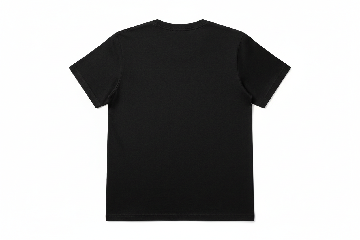 Black Tshirt back view