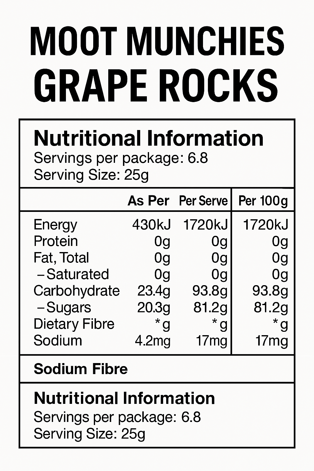 Moot Rocks - Grape
