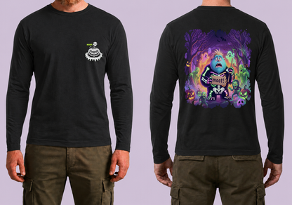 Halloween Moot Long Sleeve Black T-Shirt