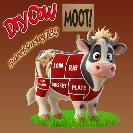 Dry Cow Moot - Beef Jerky - Sweet Smokey BBQ