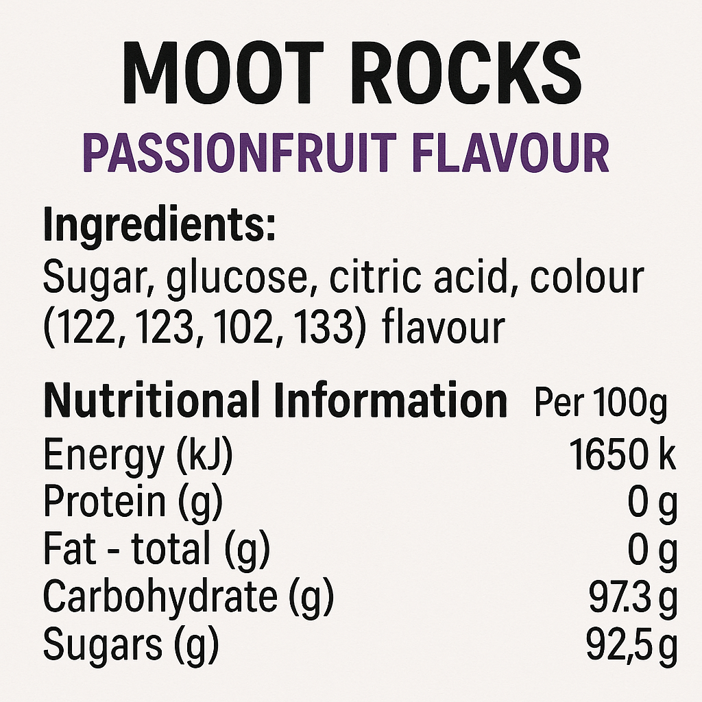 Moot Rocks - Passionfruit