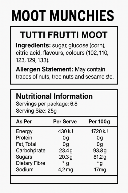 Moot Rocks - Tutti Frutti